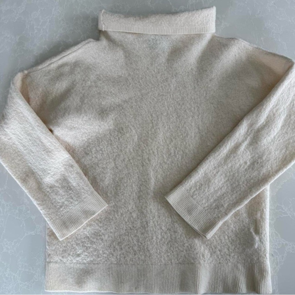 BR Cream Turtleneck Sweater